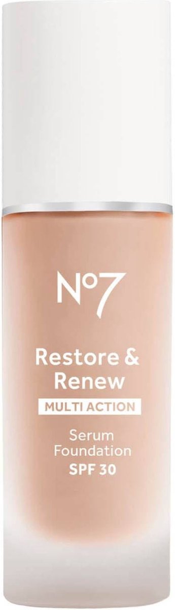 No7 Restore & Renew Serum Foundation SPF30 Porcelain