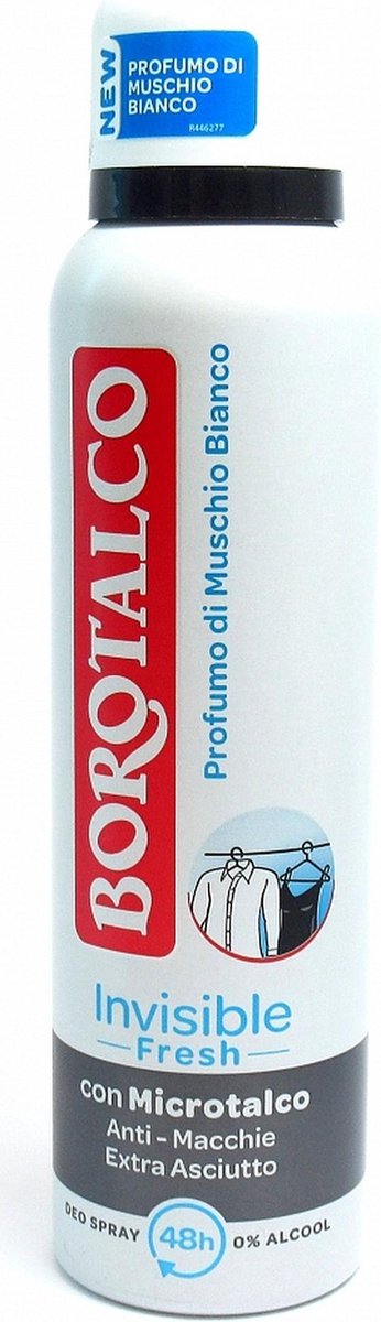 Borotalco Deodorant Deospray Invisible Fresh