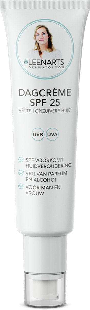 Drs Leenarts Dagcrème SPF25 - Gezichtsverzorging - SPF gezicht - Gevoelige huid - Onzuivere en vette huid - 50ml