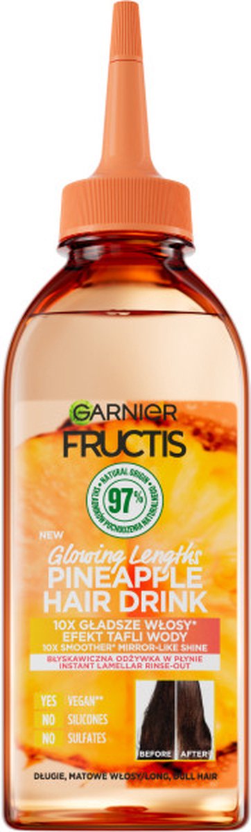 Fructis Hair Drink Ananas instant vloeibare lamellaire conditioner voor dof haar 200ml
