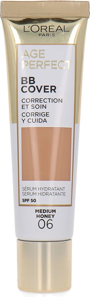 L'Oréal Age Perfect BB Cover Cream - 06 Medium Honey (SPF 50)
