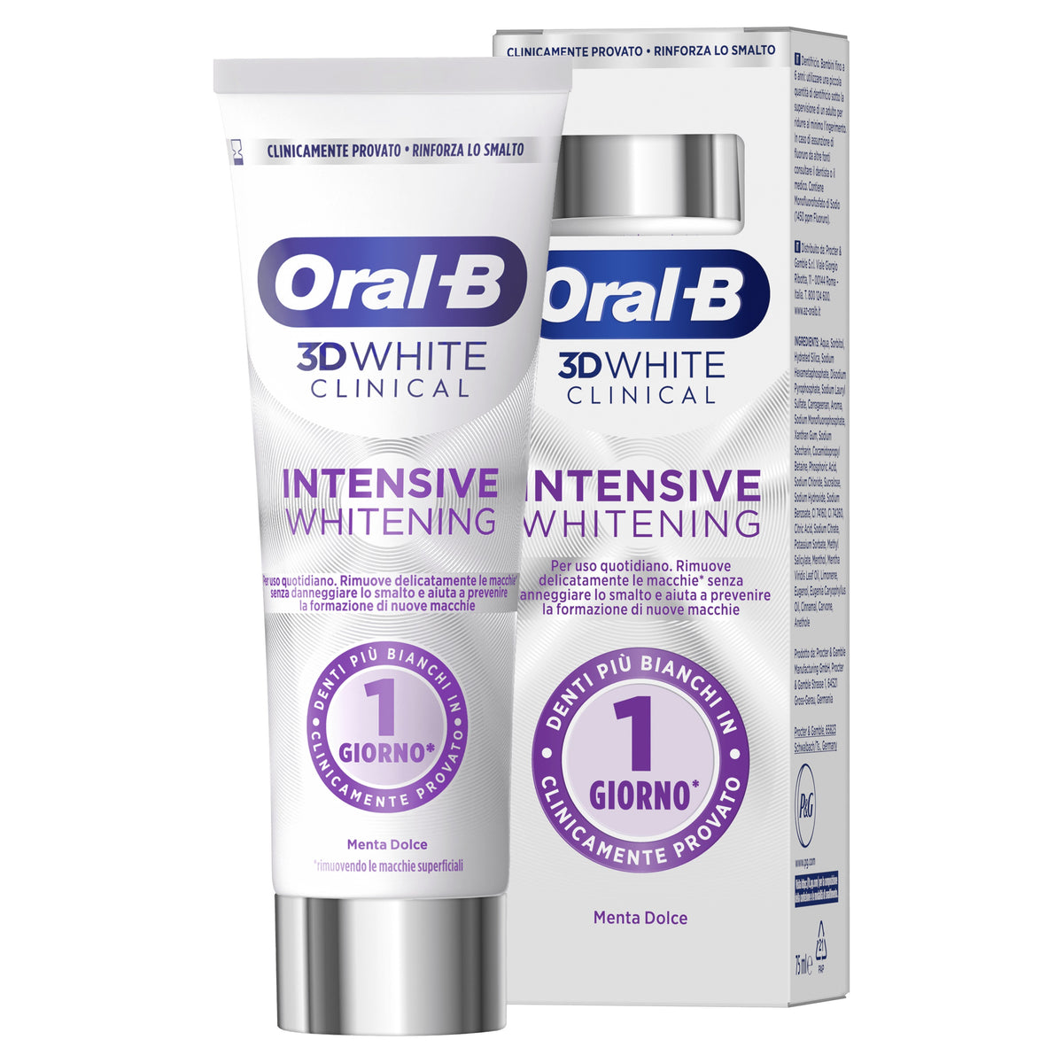 Oral-B Dentifricio Pro 3D White Clinical