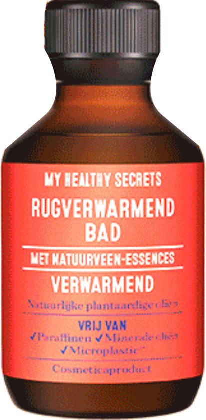 100% Vegan Rug Verwarmende Badmiddel Badolie