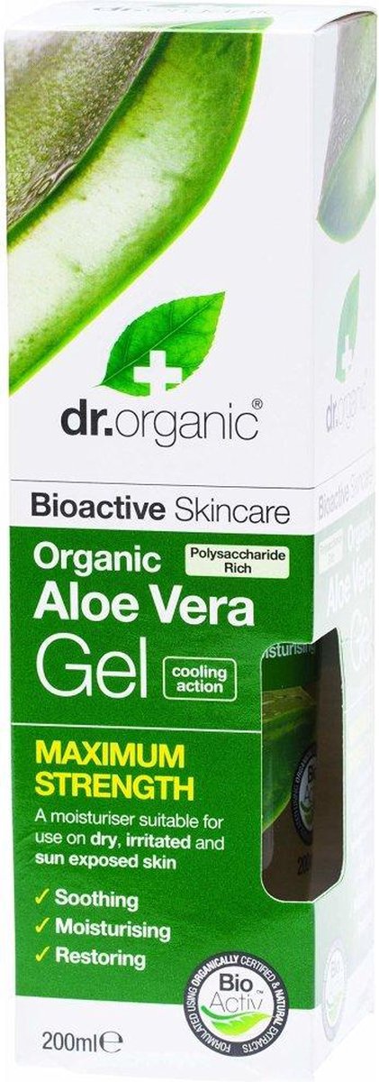 Dr Organic Aloe Vera Gel Maximum Strength 200ml