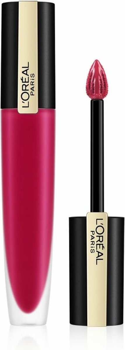L'Oréal Paris Rouge Signature Lippenstift  - 104 I Rebel - Paars - Matte Vloeibare Lipstick