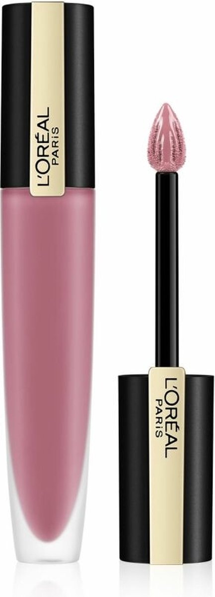 L'Oréal Paris Rouge Signature Lippenstift  - 104 I Rebel - Paars - Matte Vloeibare Lipstick