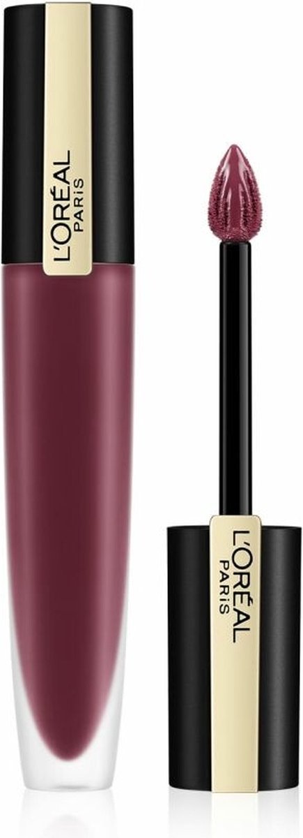 L'Oréal Paris Rouge Signature Lippenstift  - 104 I Rebel - Paars - Matte Vloeibare Lipstick