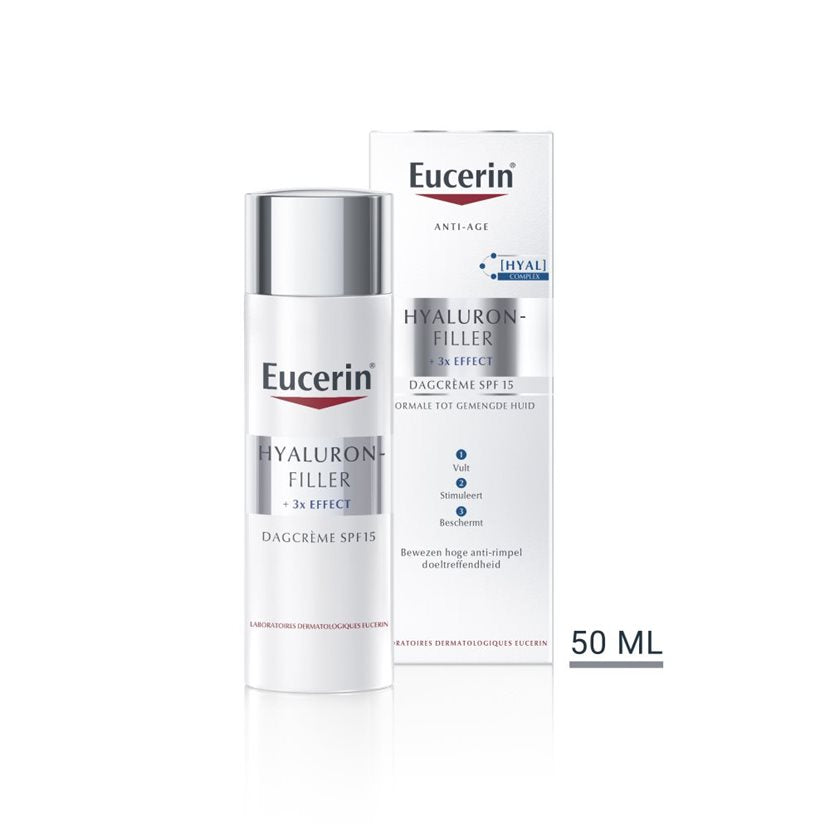 Hyaluron-Filler + 3x EFFECT Dagcrème Normale tot Gemengde Huid SPF 15