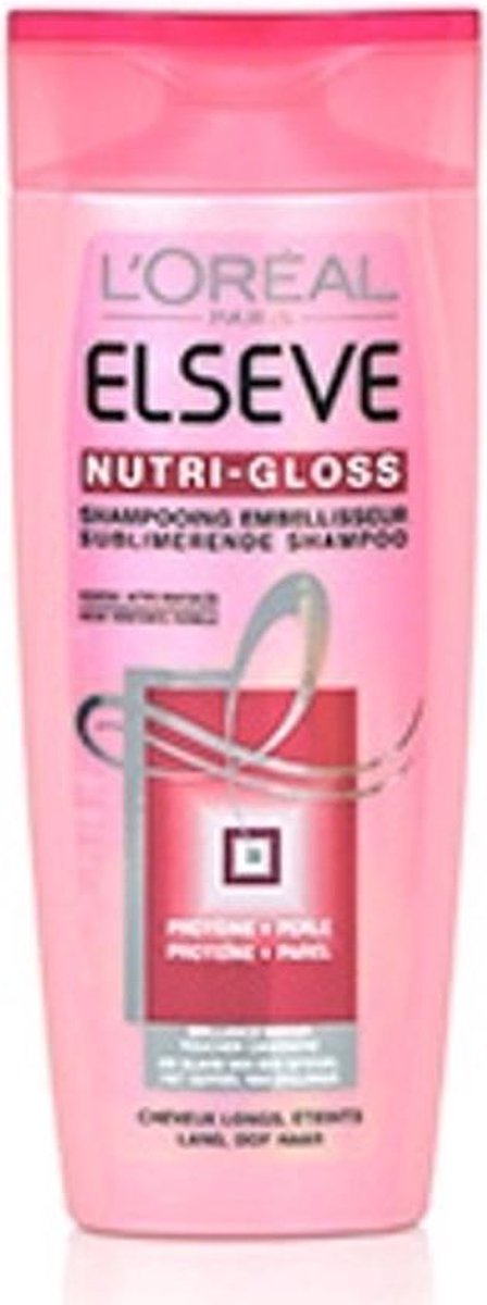 L'Oréal Paris Elsève Nutri Gloss - Shampoo 250 ml - Lang, Dof Haar