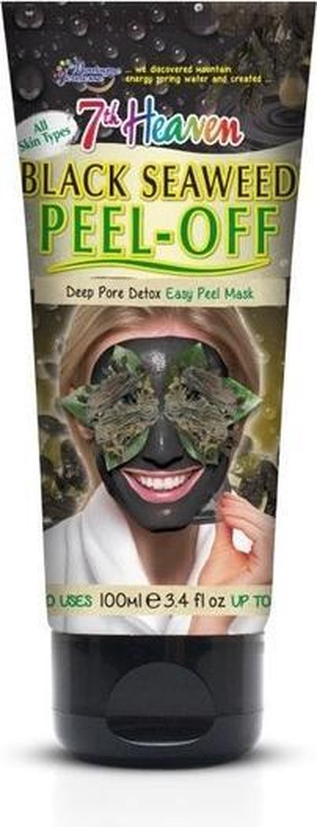 Montagne 7th Heaven Face Mask Black Seaweed Peel Off