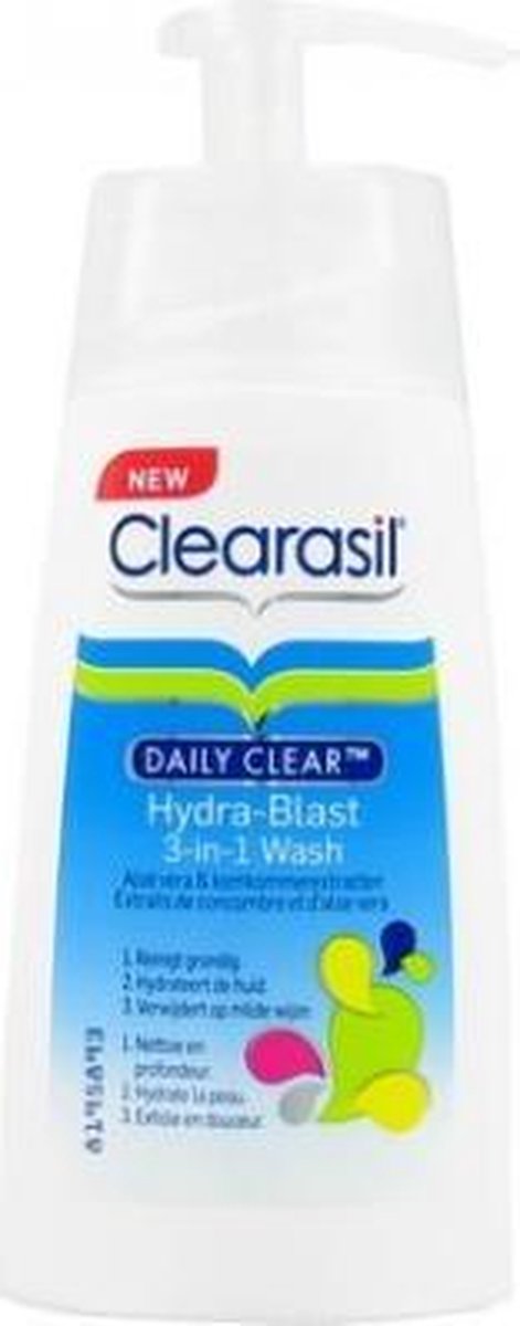Clearasil - Daily Clear - 3in1 Wash - Reinigingslotion - 2 x 150 ml