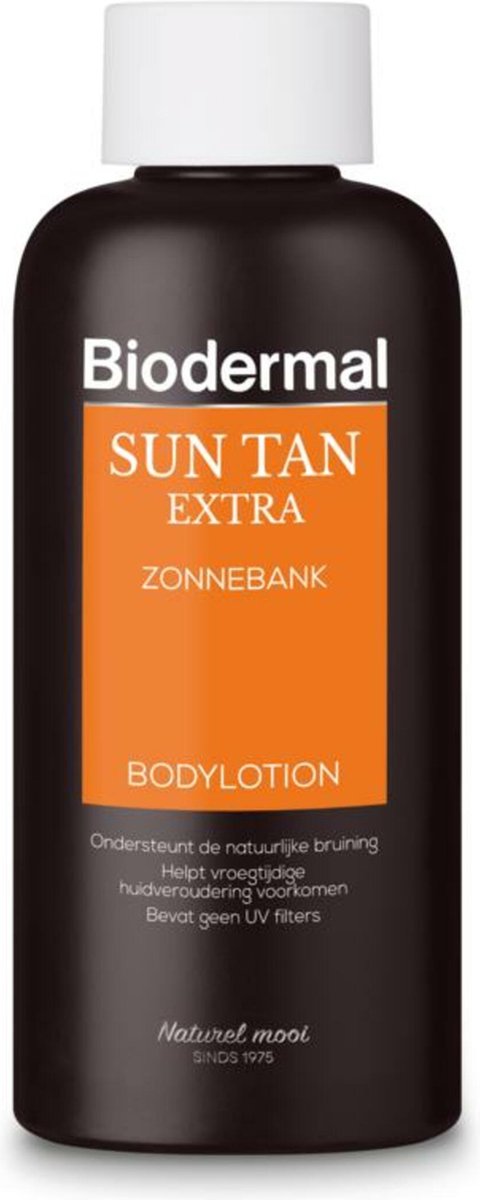Biodermal Sun Tan Extra zonnebankcreme -  Ondersteunt het natuurlijke bruiningsproces - 200 ml