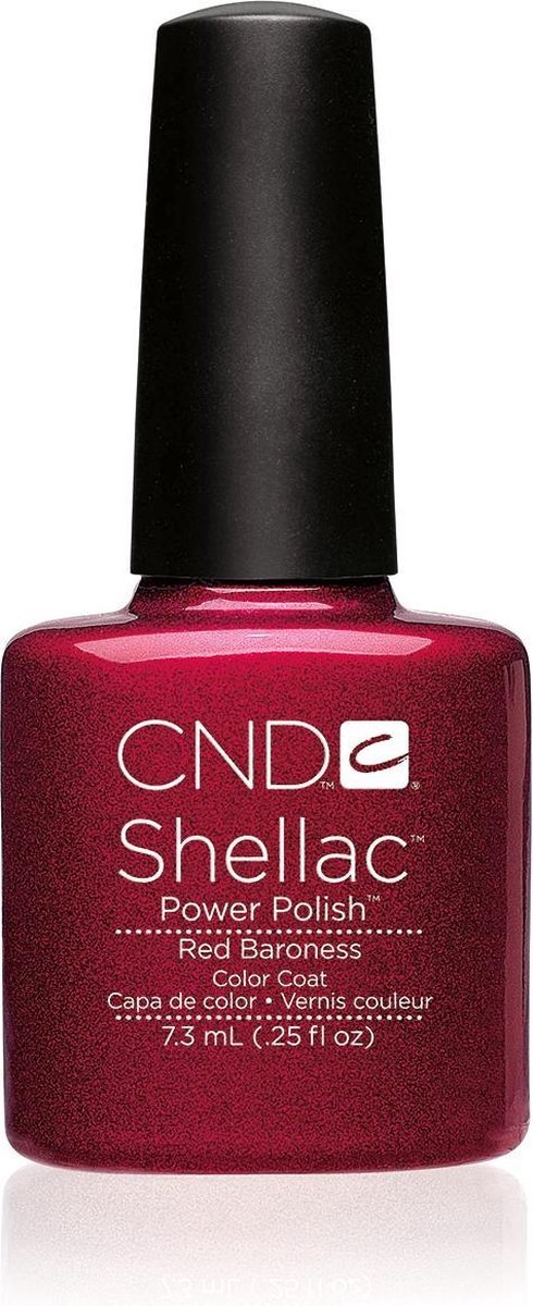 CND Shellac color coat - Red Baroness color