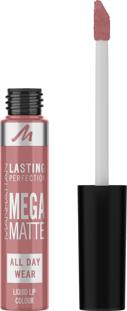MANHATTAN Cosmetics Lippenstift Liquid Lasting Perfection Mega Matte 110 Shoppink In Soho, 7,4 ml