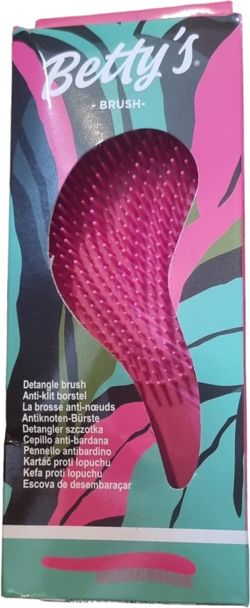 Betty's - Anti-klit Haarborstel - Pink Cosmos - Detangle Brush