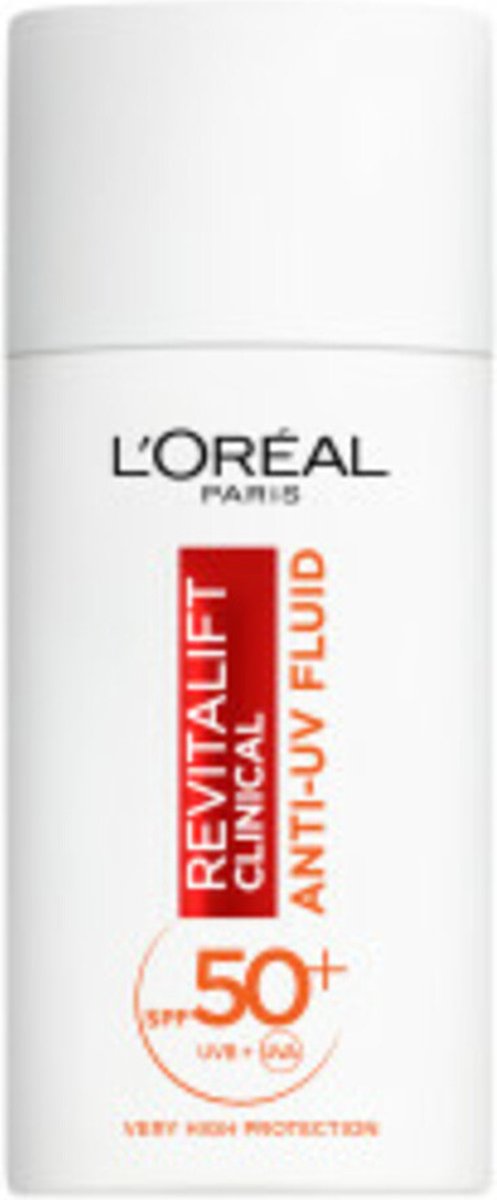 2x L'Oréal Revitalift Clinical Anti-UV Fluid SPF 50 met Vitamine C 50 ml