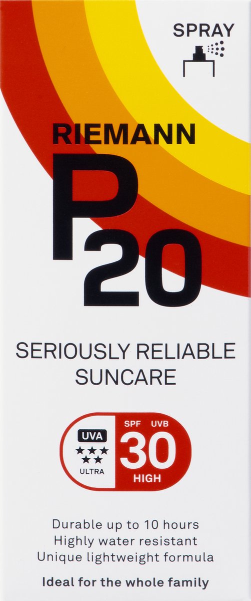 P20 SPF 20 - Zonnebrand Spray - Factor 20 - 100 ml