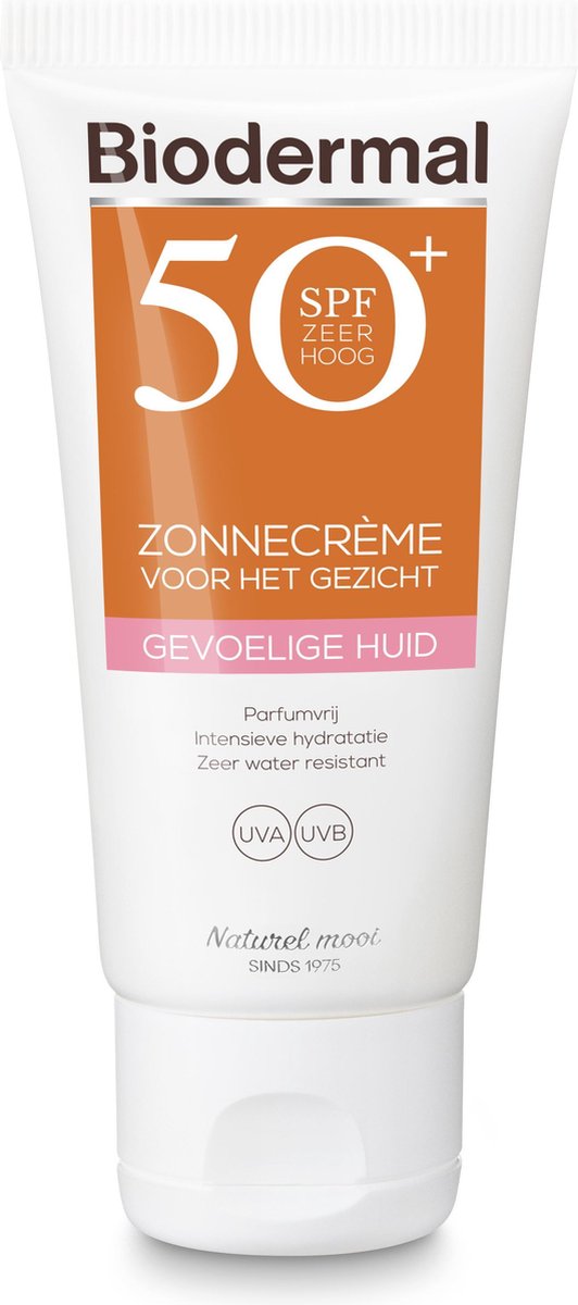 Biodermal Zonnebrand voor de Gevoelige huid - SPF 30 - 50ml - Zonnebrand voor het gezicht