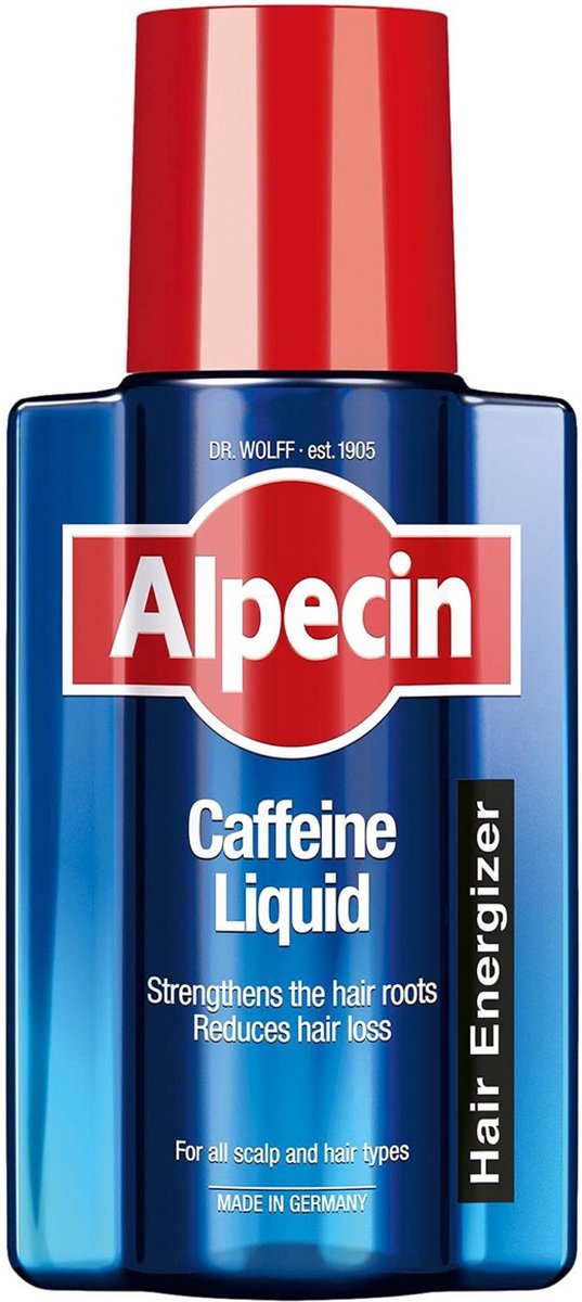 Alpecin Cafeïne Liquid Hair Tonic 200ml | Voorkomt haaruitval en ondersteunt de haargroei | Voor alle haar en hoofdhuid types