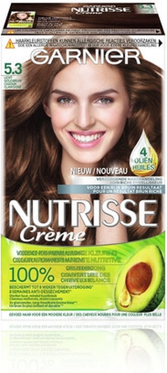 Garnier Nutrisse Creme Haarverf 43 - Goudbruin