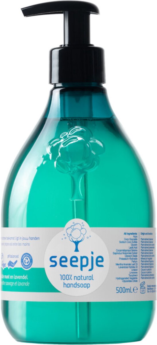Seepje Handzeep Wilde Munt en Lavendel 500 ml