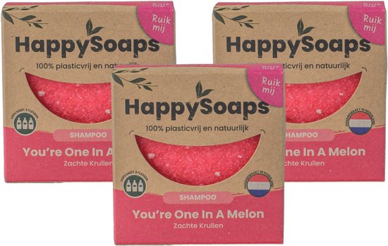 HappySoaps La Vie en Rose alfjaar Box – Natuurlijke Shampoo - Rozengeur