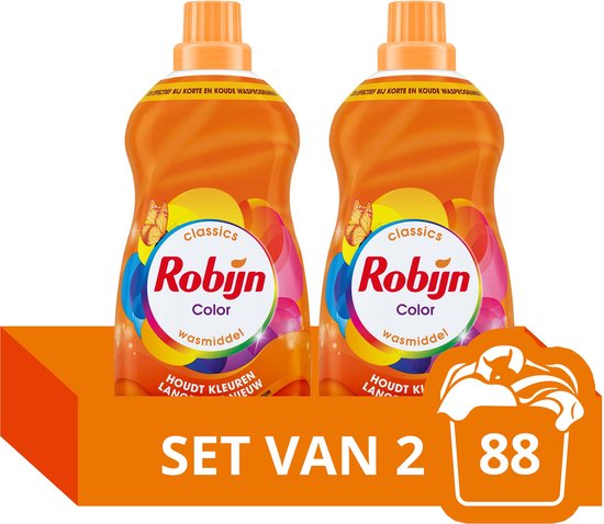 Vloeibaar Wasmiddel - Klein & Krachtig - Color - 2 flessen