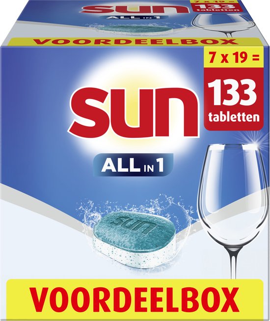 Sun - Vaatwastabletten - All-in 1 - 133 Tabletten