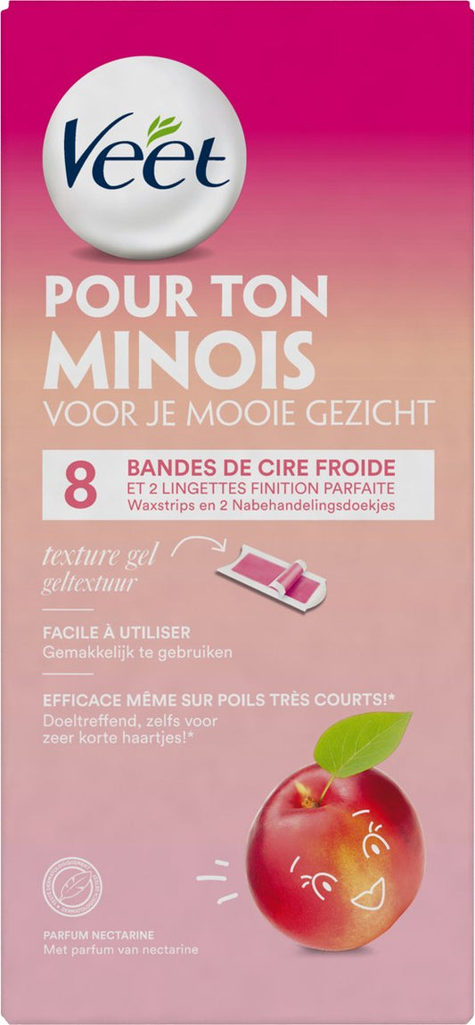 Gezicht koude waxstrips nectarine