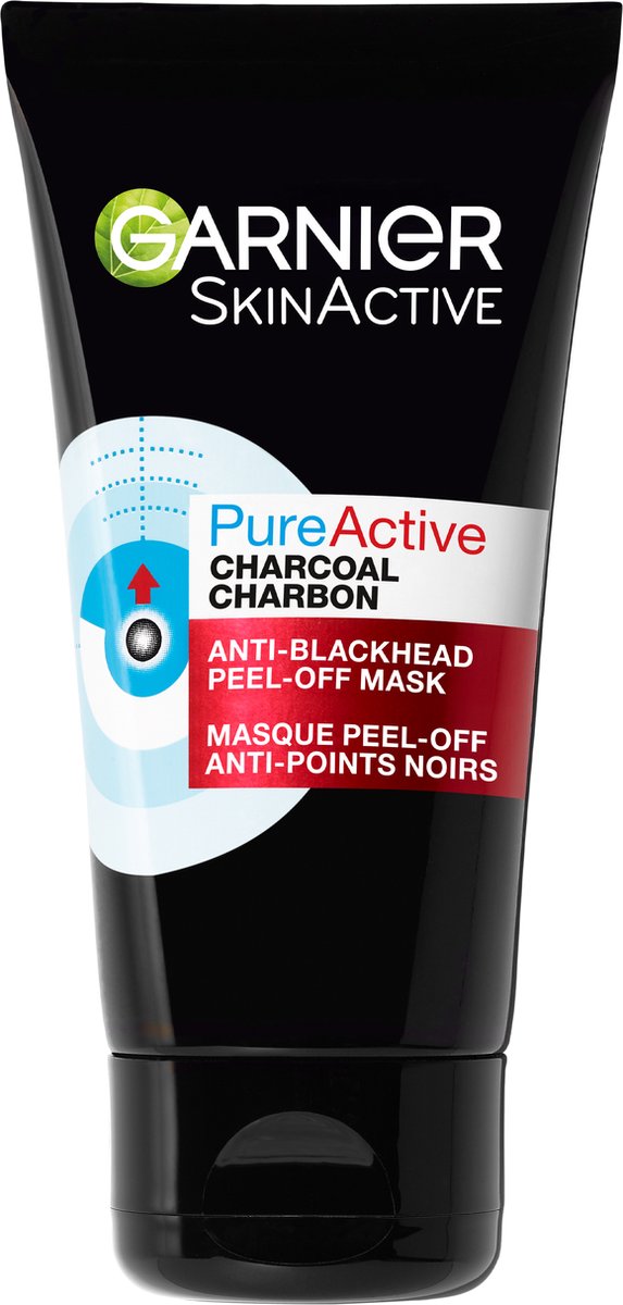 Garnier Pure Active Peel-Off Gezichtsmasker Charcoal - Tegen mee-eters en verstopte poriën - 50ml