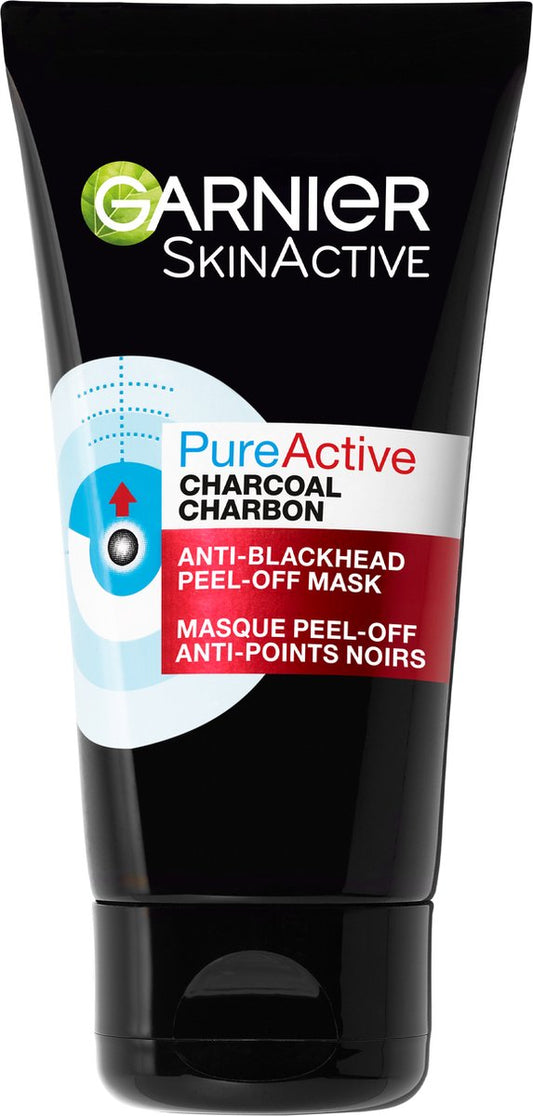 Garnier Pure Active Peel-Off Gezichtsmasker Charcoal - Tegen mee-eters en verstopte poriën - 50ml