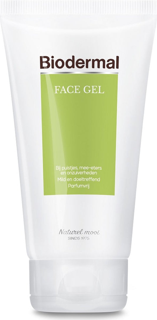 Biodermal Vette & Gemengde Huid Face Gel - 150ml – Bij overtollig talg, puistjes en onzuiverheden