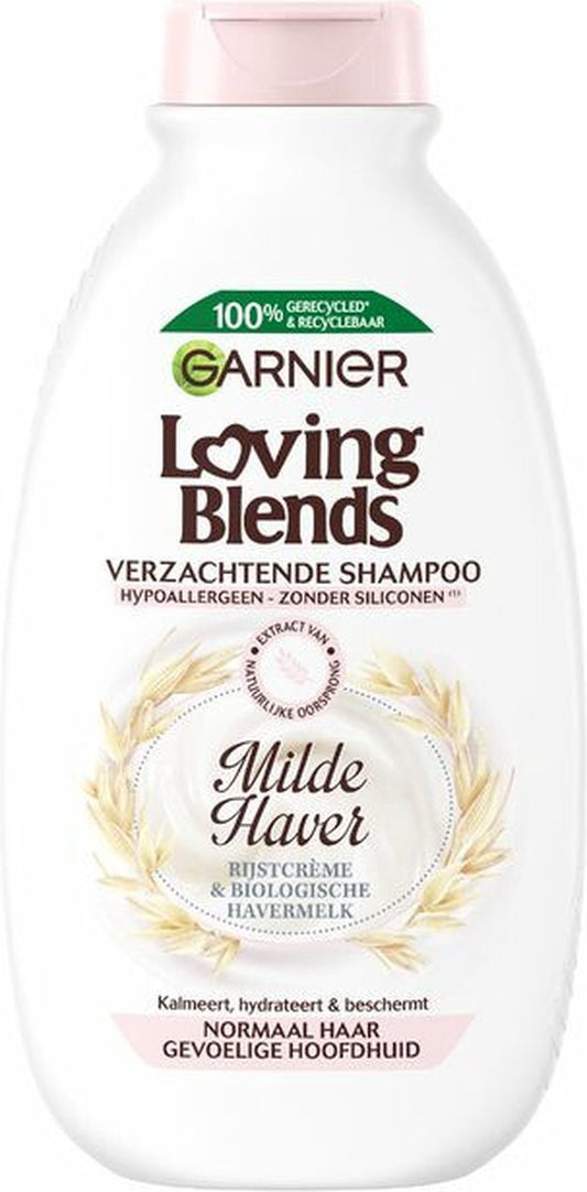 Garnier Loving Blends Milde Haver Shampoo - 6 x 300 ml