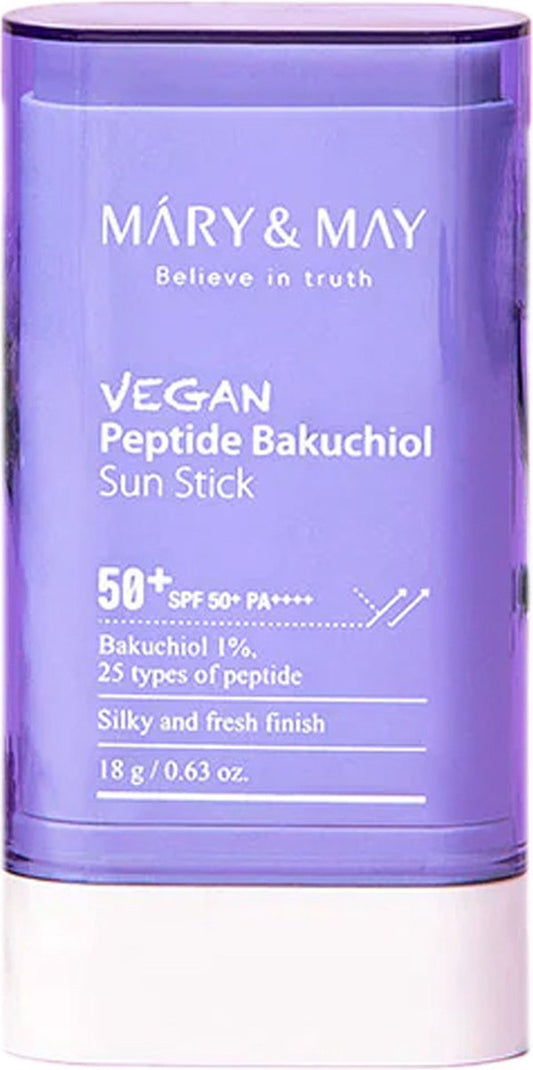 Mary & May Vegan Peptide Bakuchiol Sun Stick SPF50+ PA++++ 18g 18g