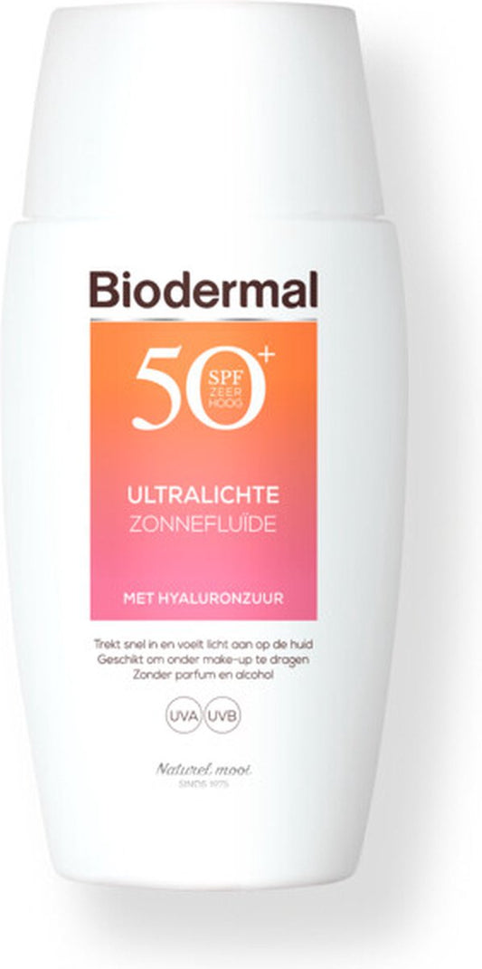 3x Biodermal Ultralichte Zonnefluide SPF 50+ 40 ml