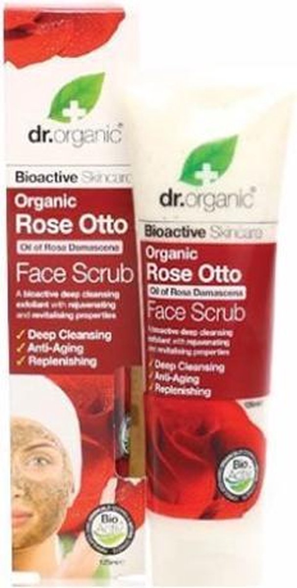 Dr Organic Rose Otto Face Scrub 125ml