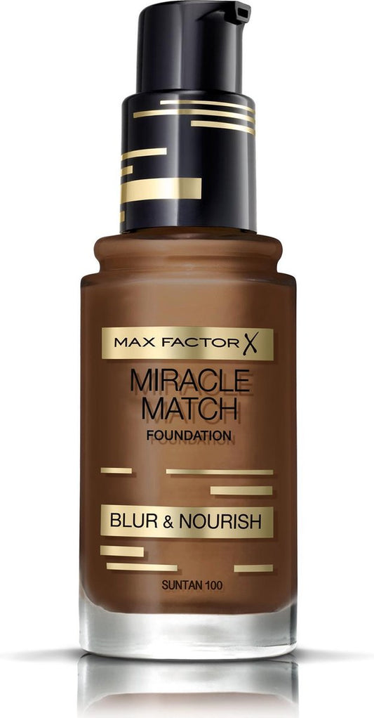 Max Factor - Miracle Match Shade Matching Liquid Foundation - 100 Sun Tan