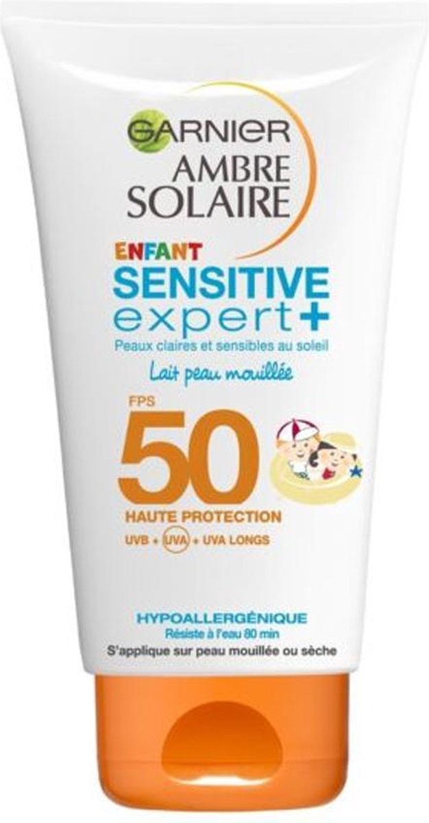 Garnier Ambre Solaire Kids Sensitive Expert+ Zonnebrandcreme SPF 50 - 150 ml