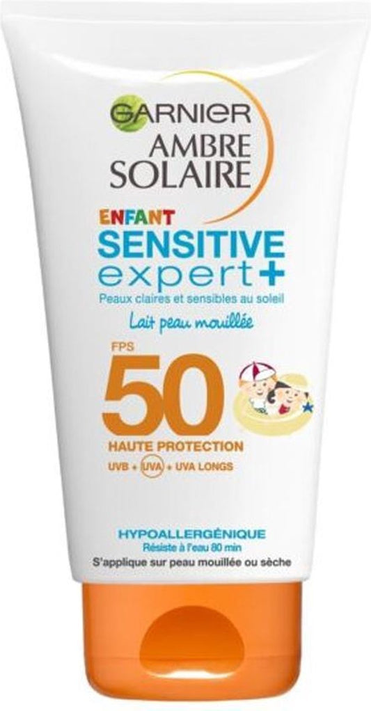 Garnier Ambre Solaire Kids Sensitive Expert+ Zonnebrandcreme SPF 50 - 150 ml