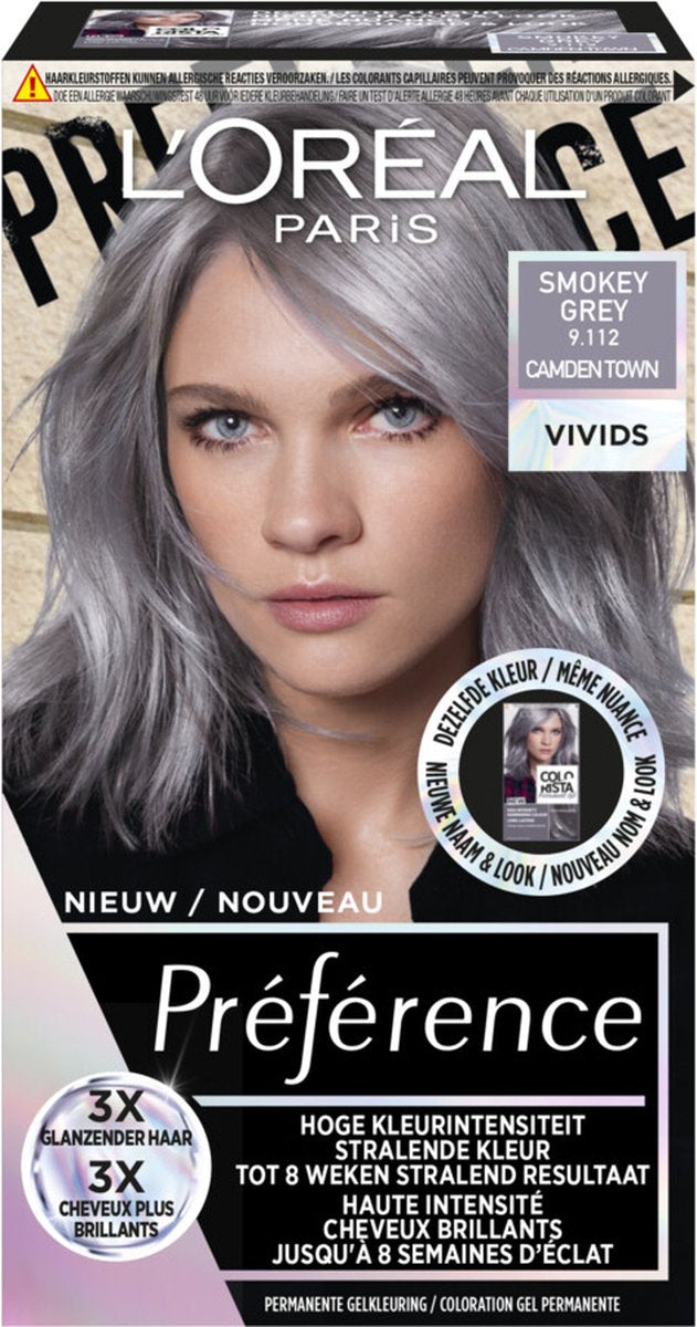 L'Oréal Preference Vivids Haarkleuring 10.112 Silver Grey