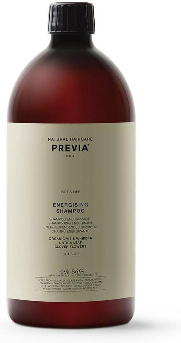 EXTRALIFE ENERGISING SHAMPOO 1000 ML - PREVIA