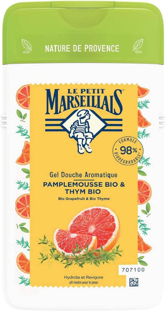 Le Petit Marseillais  - BIO Pompelmoes & BIO Tijm Douchegel - BIO Sinaasappel douchegel 250 ml