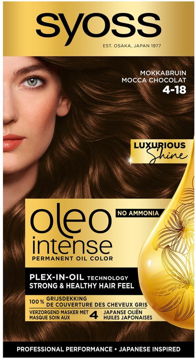 SYOSS Oleo Intense 1-10 Intens zwart Haarverf - 1 stuk