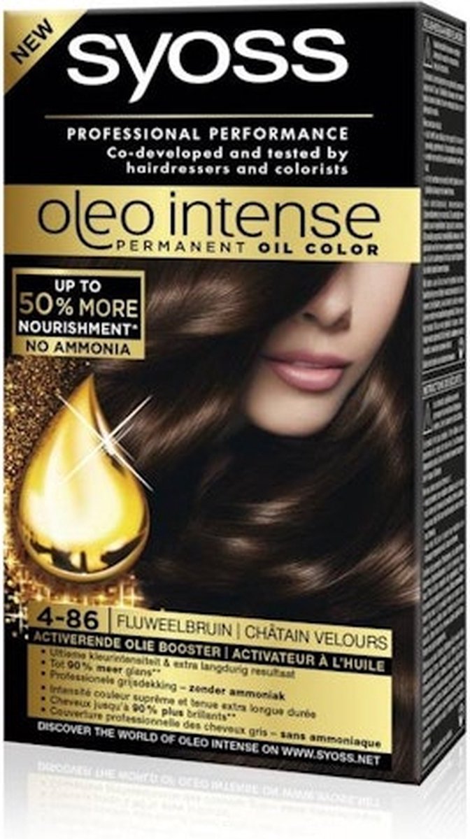 SYOSS Oleo Intense 1-10 Intens zwart Haarverf - 1 stuk