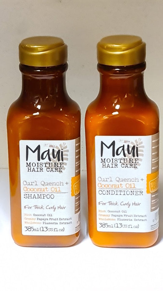 Maui Moisture Hair Care & Curl Quench coconut oil - Set van 2! shampoo/conditioner.