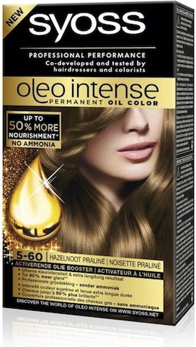 SYOSS Oleo Intense 1-10 Intens zwart Haarverf - 1 stuk