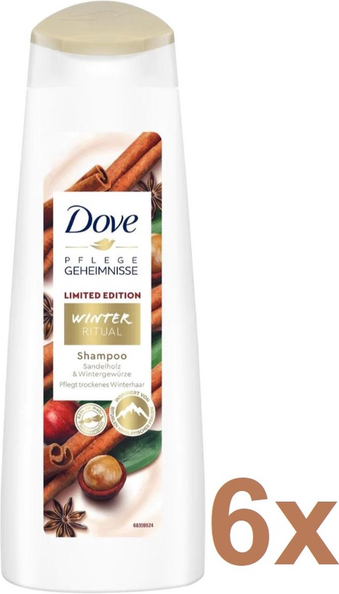 Dove Nourishing Secrets - Restorative Winter Ritual - Shampoo - Limited Edition - 6 x 400 ml - Voordeelverpakking