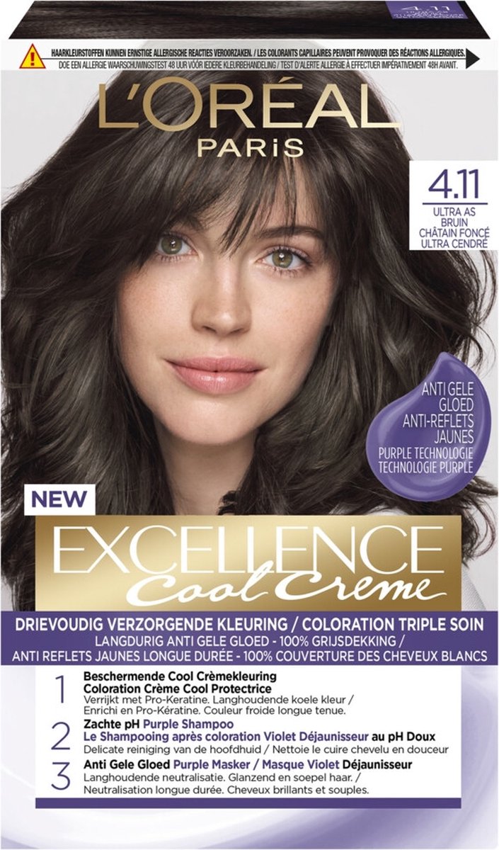 L’Oréal Paris Excellence Cool Cream 8.11 Haarverf - Ultra Ash Lichtblond