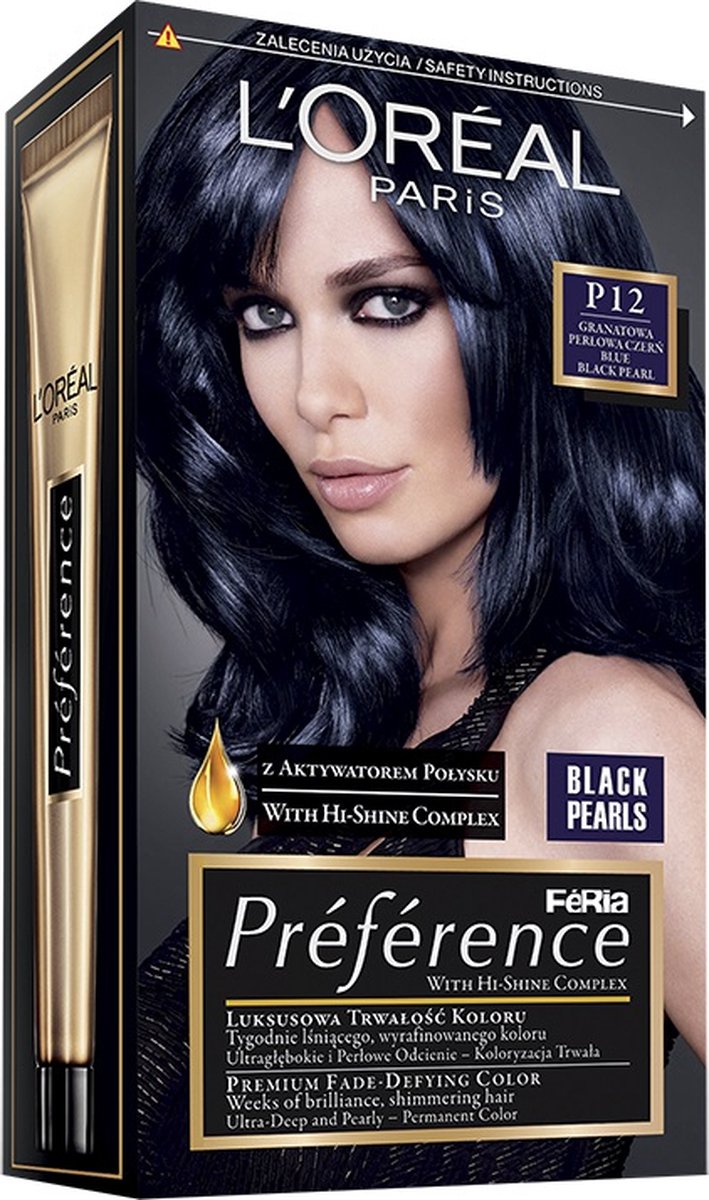 Feria Preference haarkleuring P12 Black Pearls marineblauw
