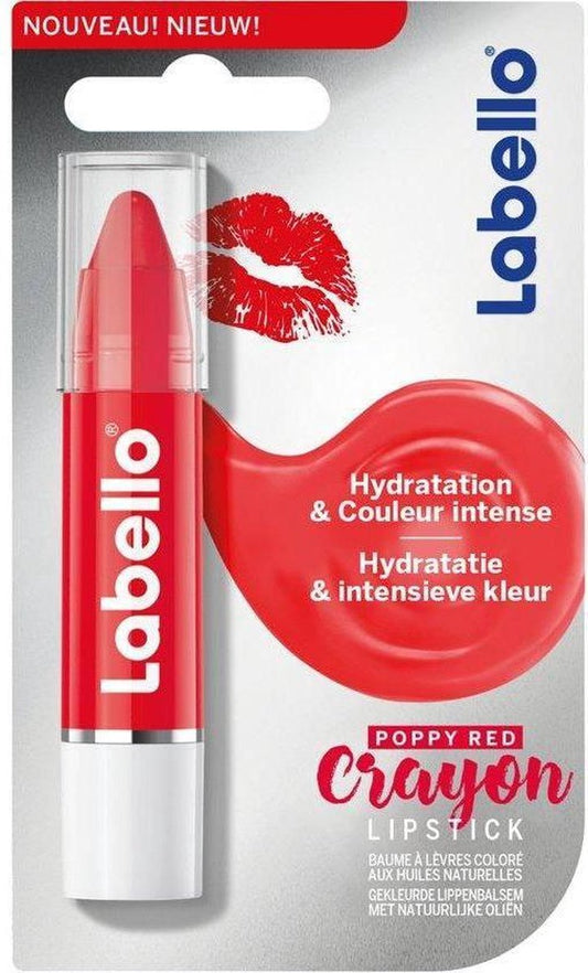 Labello Crayon - Poppy Red - Lippenstift - 3 g